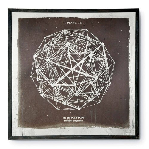 Antique Mercury Silkscreen Mirror - Live from Detroit™